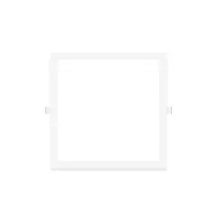 DEMASLED - Foco LED cuadrado blanco Embutido 22x22cm 18W Blanco Neutro