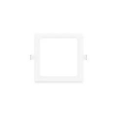 DEMASLED - Foco LED cuadrado blanco Embutido de 12x12cm 6W Blanco Neutro