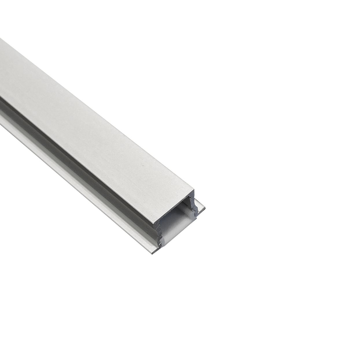 DEMASLED - Perfil Aluminio Difusor Plano Para Cinta Led Empotrar 17x7mm