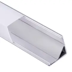 DEMASLED - Perfil De Aluminio Difusor Curvo Cinta Led Esquinero 16x16mm