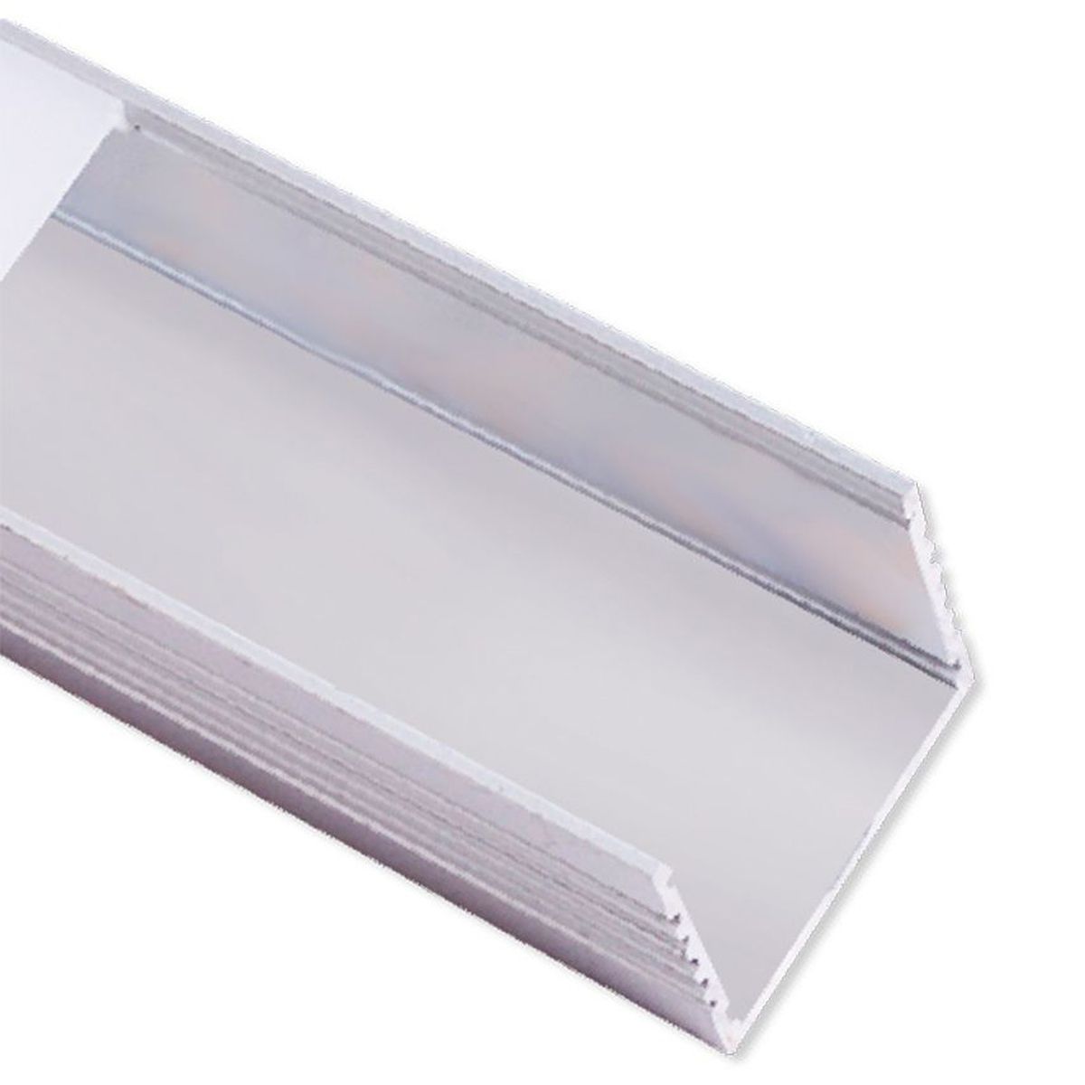 DEMASLED - Perfil Aluminio Difusor Plano Doble Cinta Led 35x35mm