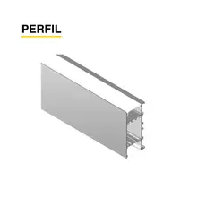 DEMASLED - Perfil de Aluminio DUO Bidireccional 42mm Cover Opal 2m