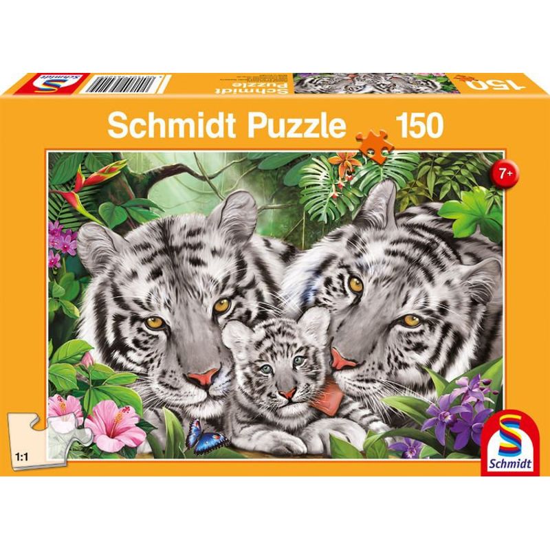 SCHMIDT - Puzzle Familia de Tigres 150 Piezas - Rompecabezas