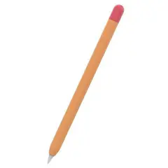 GENERICO - Protector Funda Silicona Para Apple Pencil 1 Naranjo