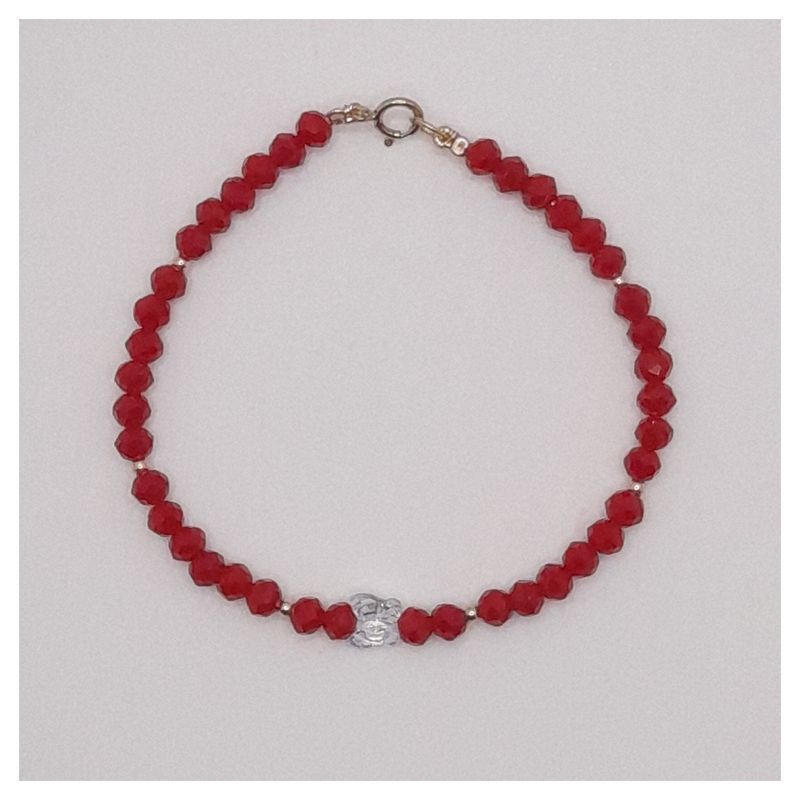 CAT JOYAS - pulsera de cristales  cristal Swarovski forma de mariposa gold filled 14K
