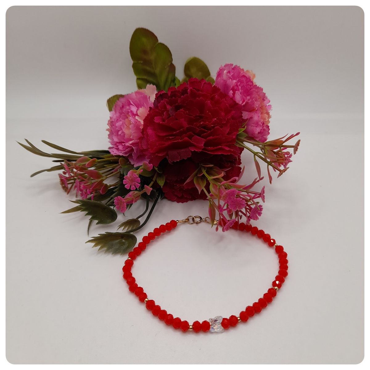 CAT JOYAS - Pulsera cristales Swarovski forma de mariposa Gold Filled 14K