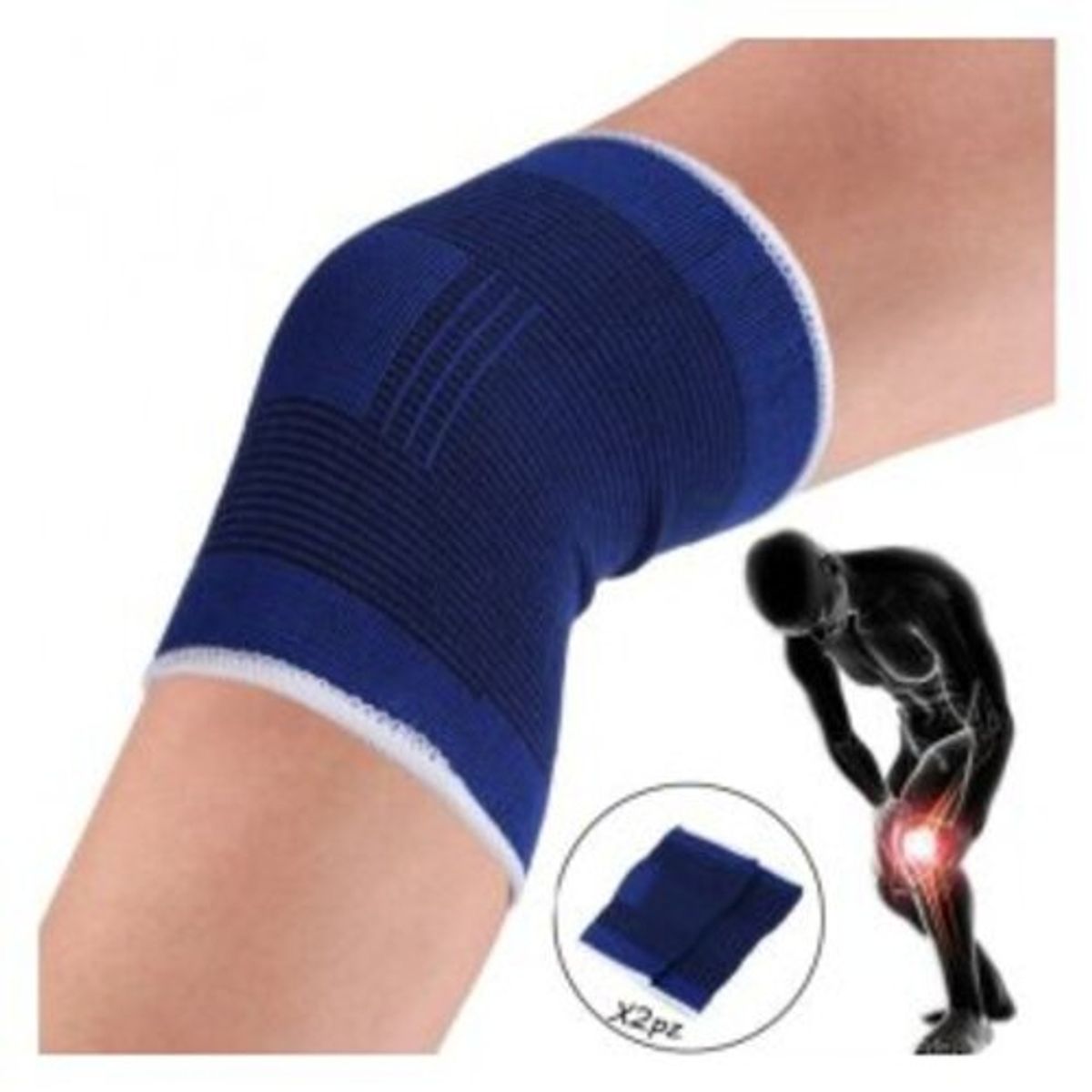 GENERICO - Pack 2 Rodillera Para Dolores Musculares Y Artritis Elasticada