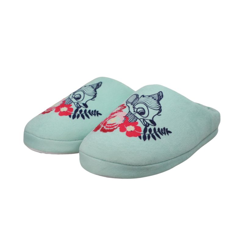DISNEY - Pantufla Mujer Bambi Flowers Azul Disney