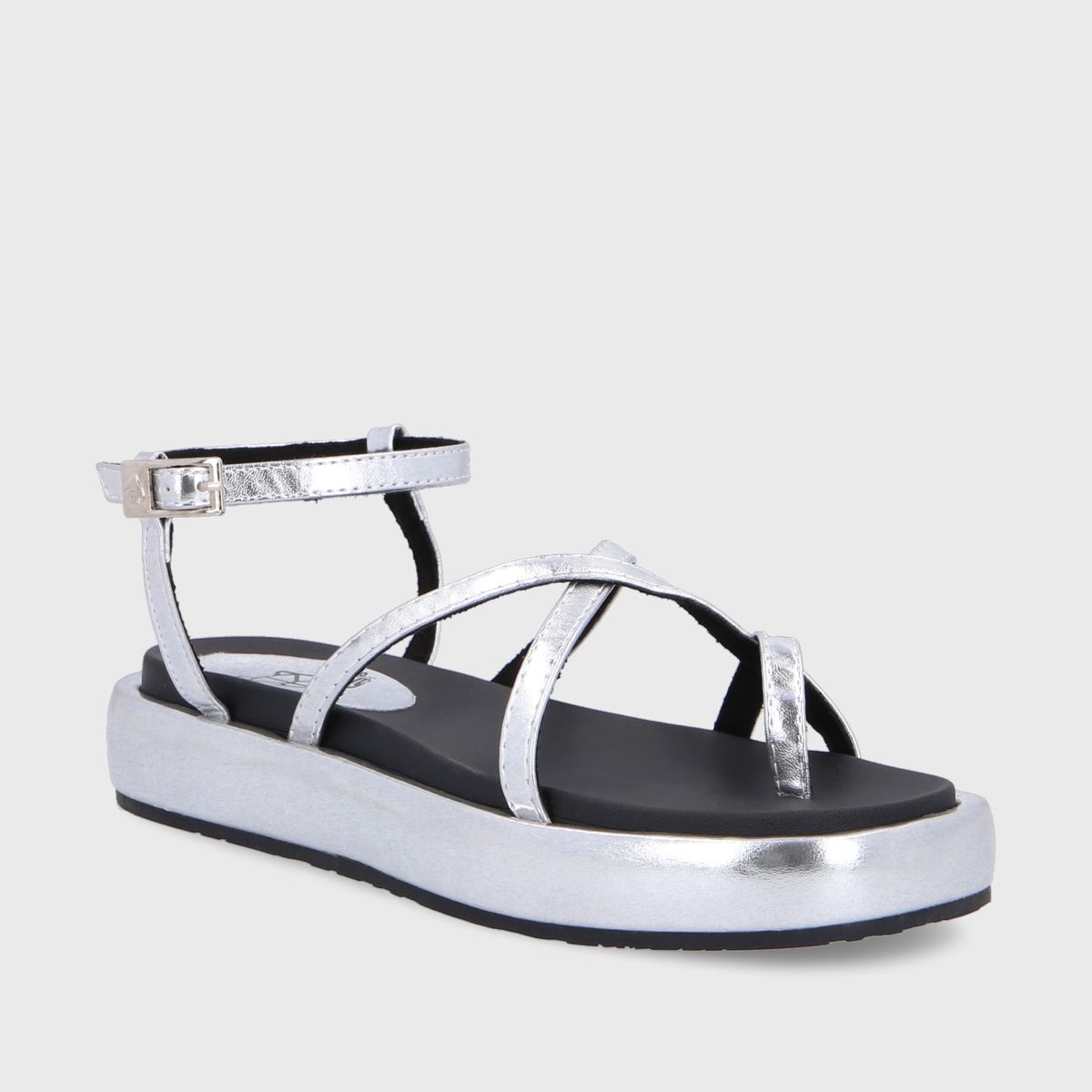 GOTTA - Sandalia Mujer Plana Plateada 35210