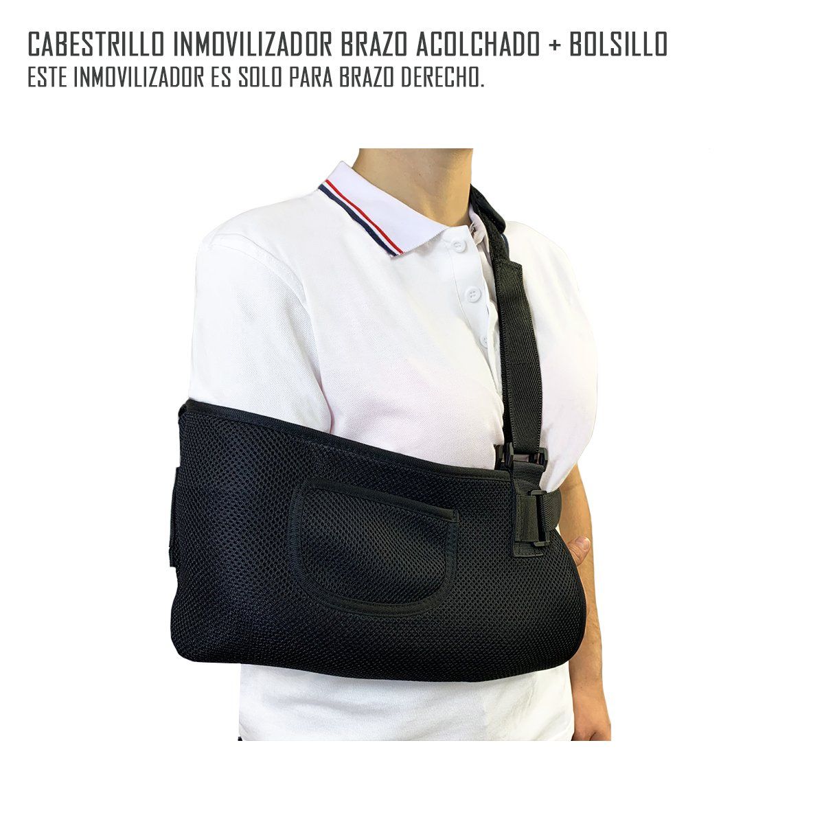 ONEDER - Cabestrillo Inmovilizador Brazo Acolchado + Bolsillo