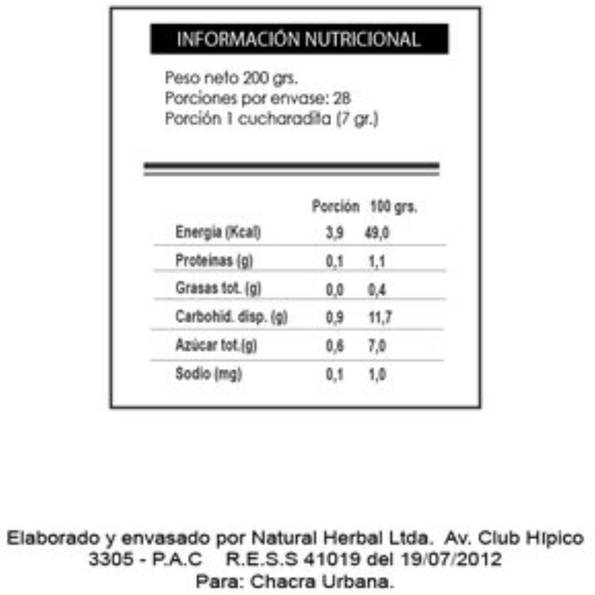 GENERICO - Vitamina C en polvo 200gr