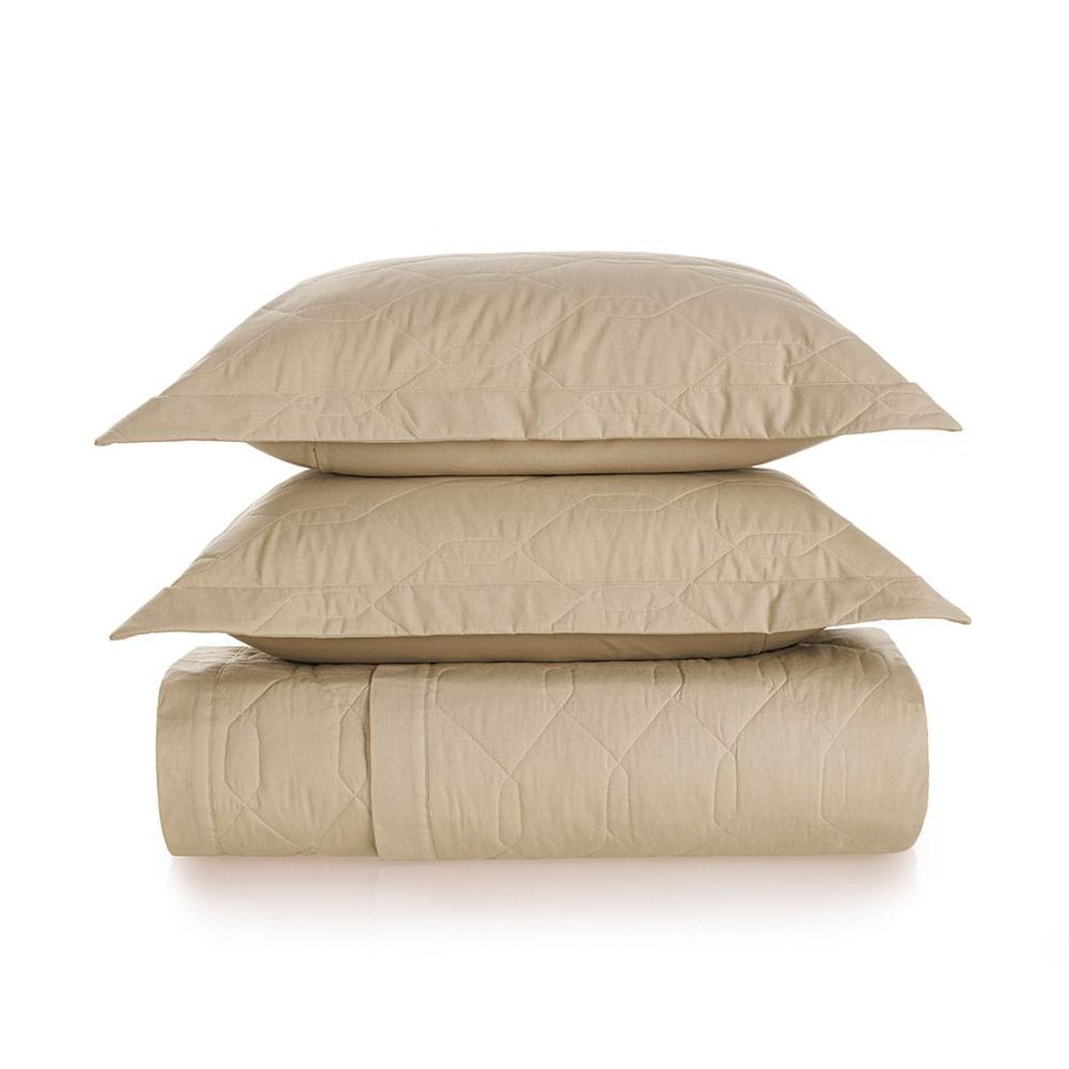 KARSTEN - Cubrecama Karsten Liss Super King 180 hilos Beige