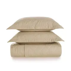 KARSTEN - Cubrecama Liss Super King 180 hilos Beige