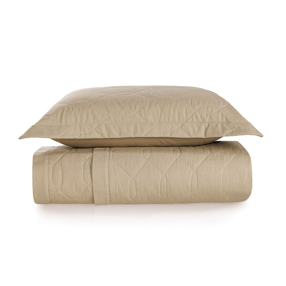 KARSTEN - Cubrecama Karsten Liss 1.5 plazas 180 hilos Beige