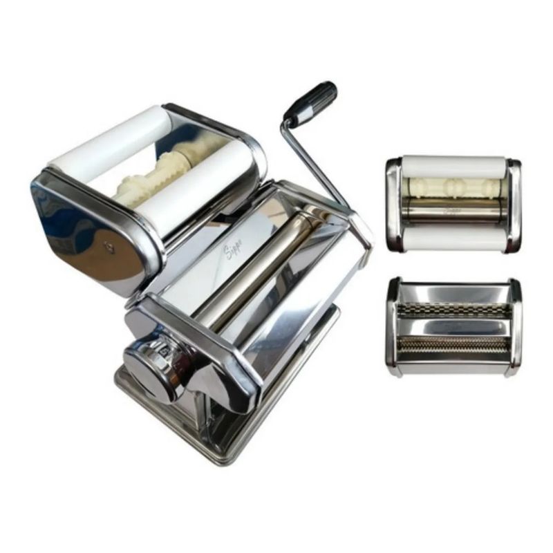 GENERICO - Máquina De Ravioles Y Pasta Acero Inox. 3 En 1