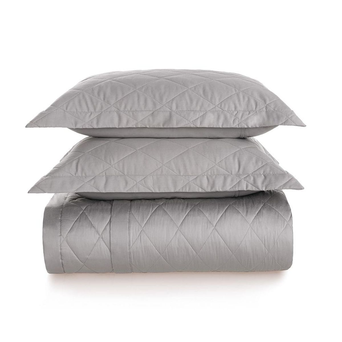 KARSTEN - Cubrecama Karsten Domos Super King 270 hilos Gris