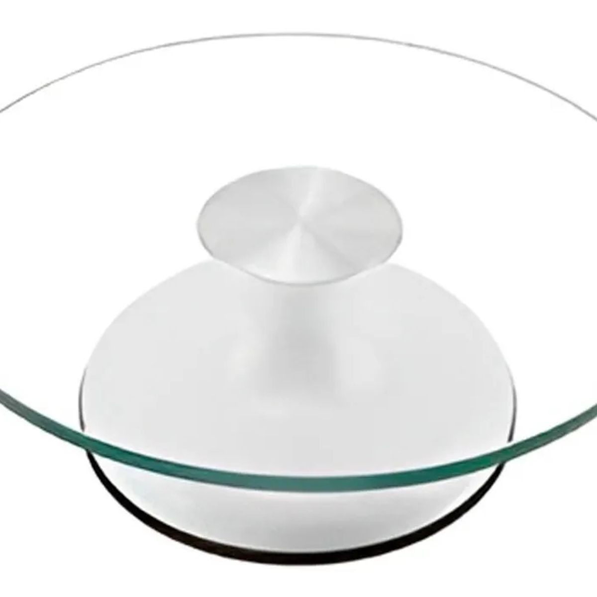 GENERICO - Base Giratoria Tortas Plato Giratorio Base Vidrio Blanco 30cm