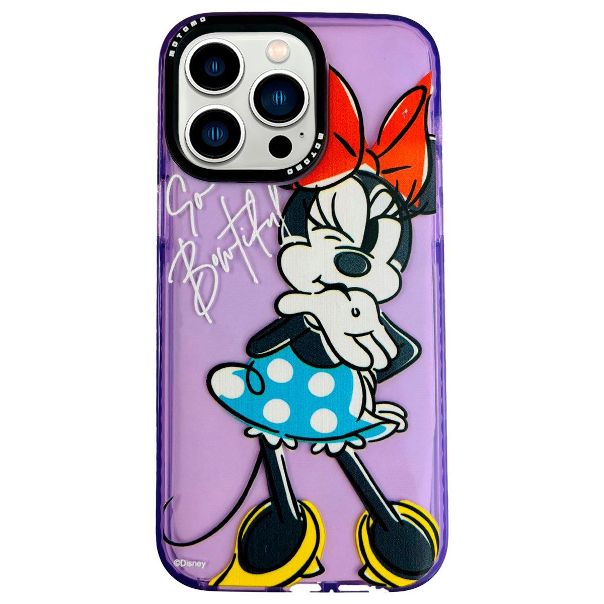 JOIGO - Carcasa Para iPhone 14 Pro Diseño Disney Minnie Lila