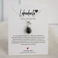 Collar de Plata 925 con piedra natural Labradorita