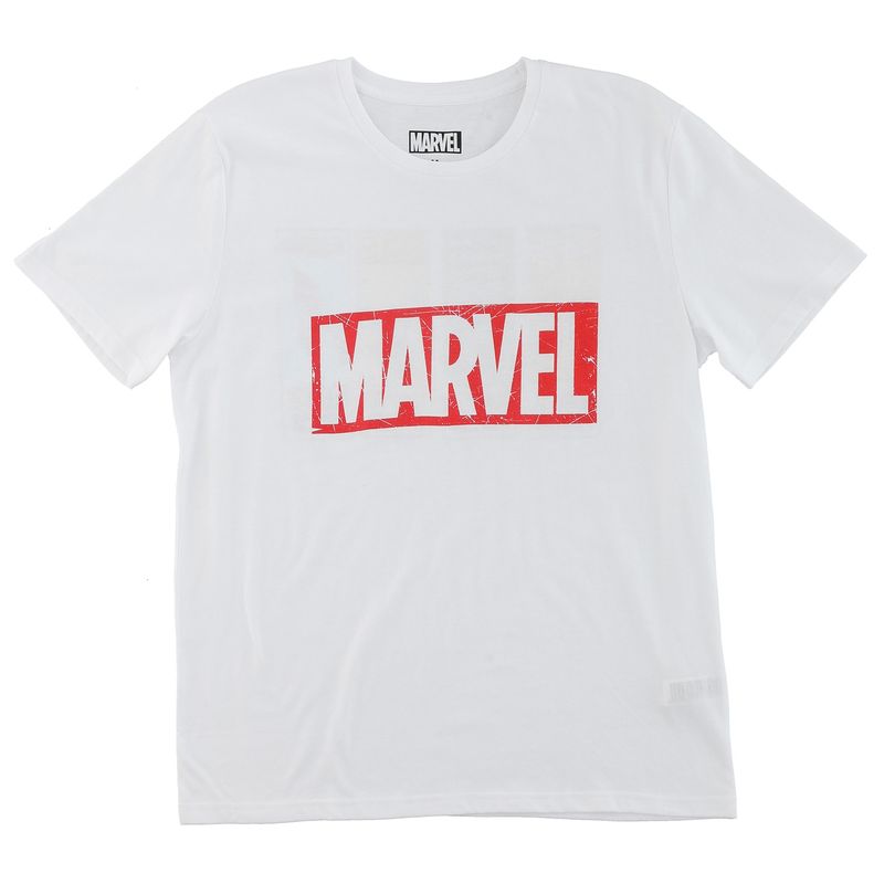 MARVEL - Polera Hombre Avengers Vintage Blanco Marvel