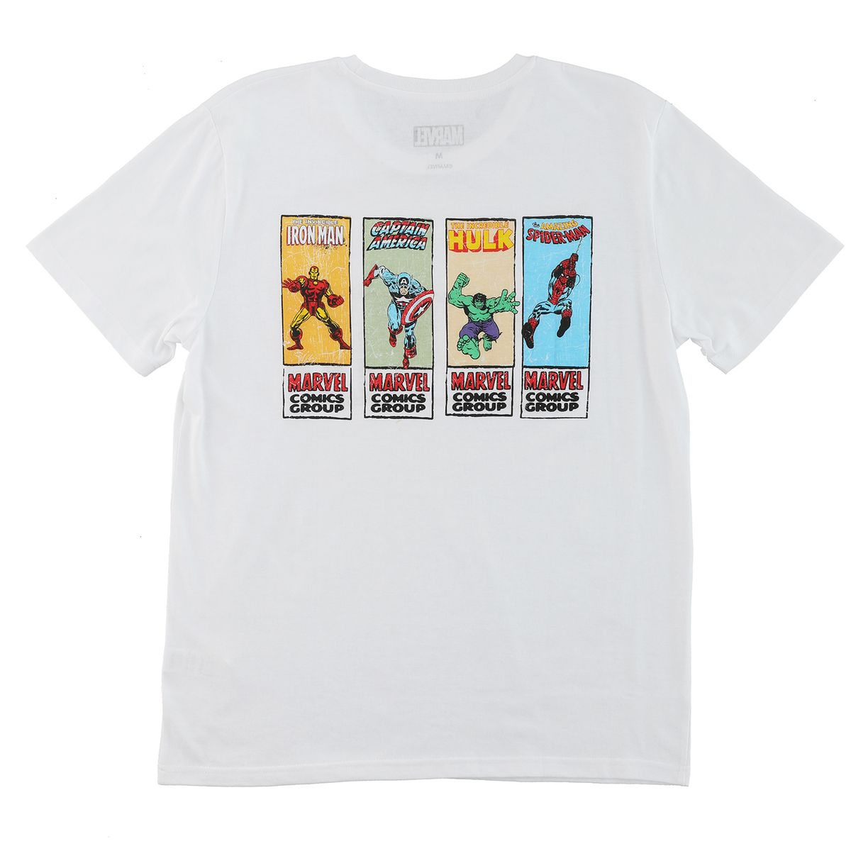 MARVEL - Polera Hombre Avengers Vintage Blanco Marvel
