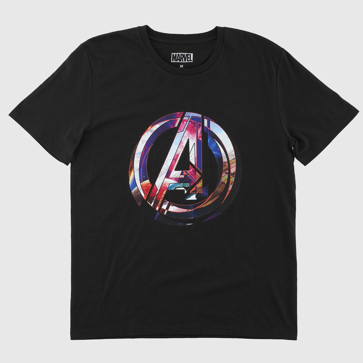 MARVEL - Polera Hombre Avengers Hologram Negro Marvel