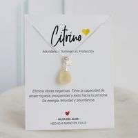 Collar de Plata 925 con piedra natural Citrino