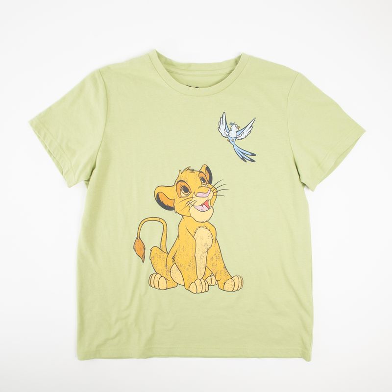DISNEY - Polera Mujer Rey León Happy Verde Disney