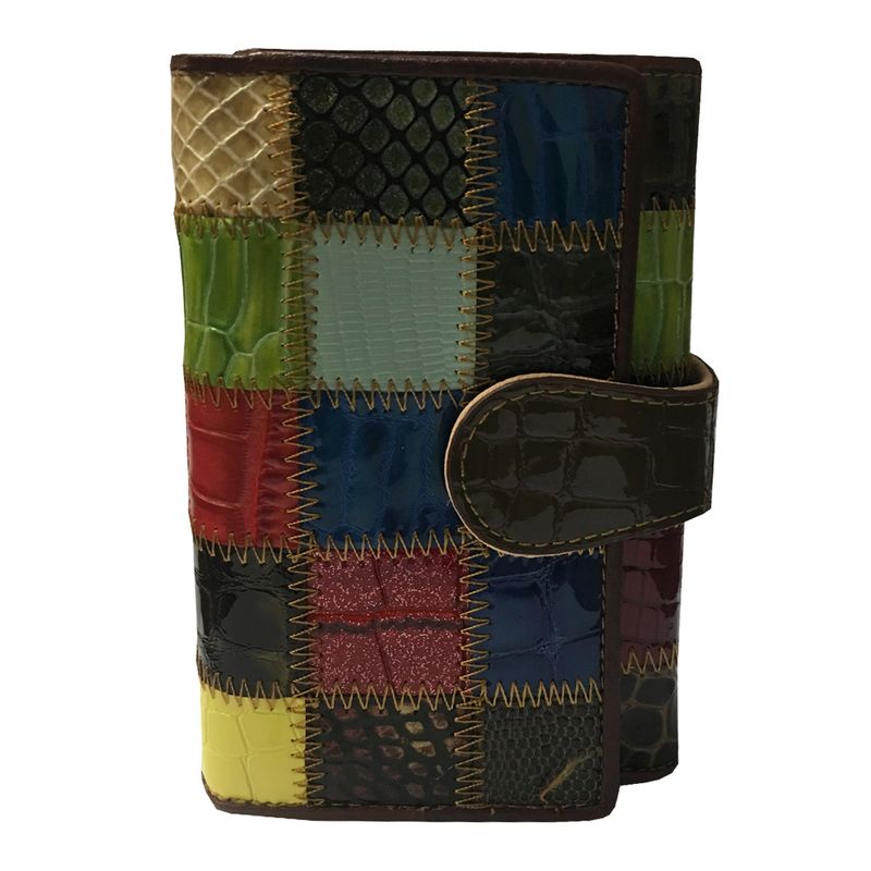 TODOPIEL - Billetera Cuero BI404 Multicolor Cuadros Todopiel