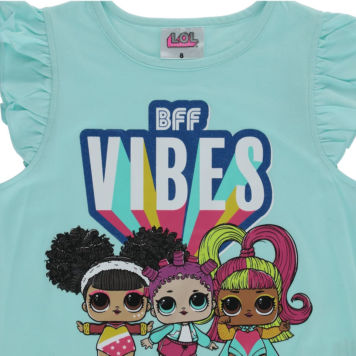LOL SURPRISE - Polera Niña Bff Vibes Celeste Lol
