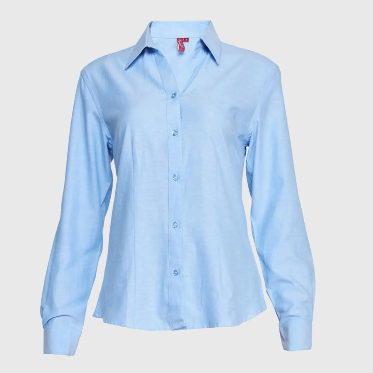 JAYSON - Blusa Oxford Cuello V M/L