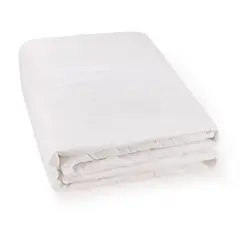 KARSTEN - Cubrecolchón Alves 1.5 plazas 180 hilos Blanco