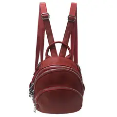 TODOPIEL - Mochila Cuero Mujer Rojo