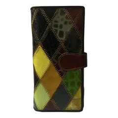 TODOPIEL - Billetera Cuero BI368 Multicolor Rombos