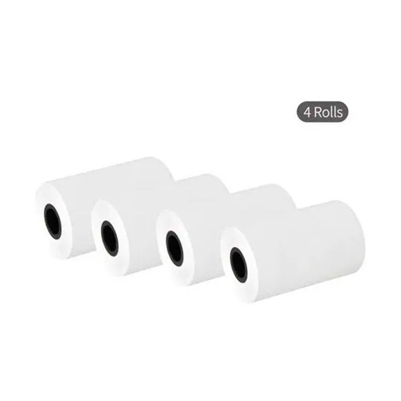 GENERICO - 4 Rollos Papel Térmico Para Mini Impresora 57mm x 50mm