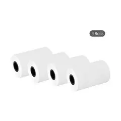 GENERICO - 4 Rollos Papel Térmico Para Mini Impresora 57mm x 50mm