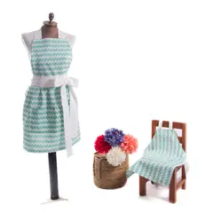 COCHO COCHO - Set Delantal Mamá e Hija Antimanchas Zigzag Calipso