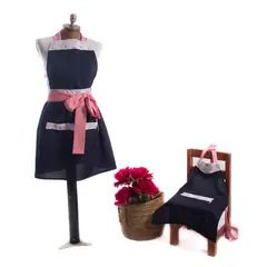 COCHO COCHO - Set Delantal Mamá e Hija Azul Farfalle