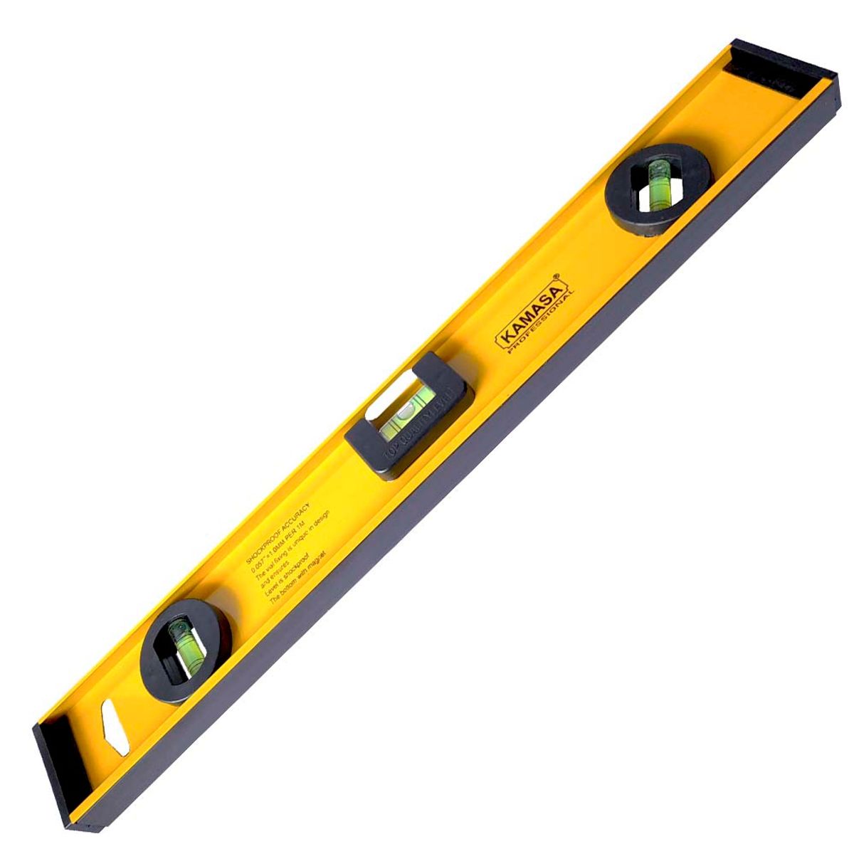 KAMASA - Nivel 3 Burbujas Con Imán De 18 pulgadas