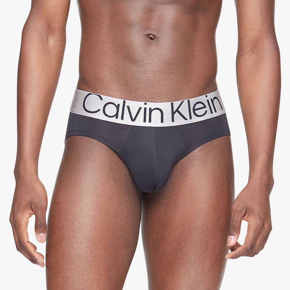 CALVIN KLEIN - Pack 3 Slips - Steel Micro Negro Calvin Klein