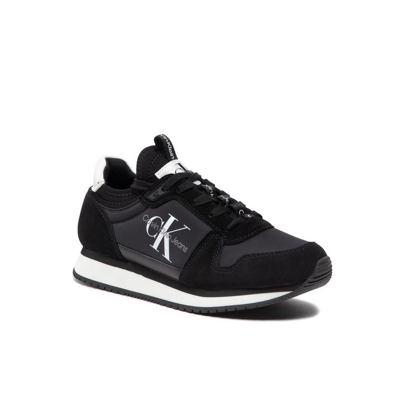 CALVIN KLEIN - Zapatilla Sock Laceup Negro Calvin Klein