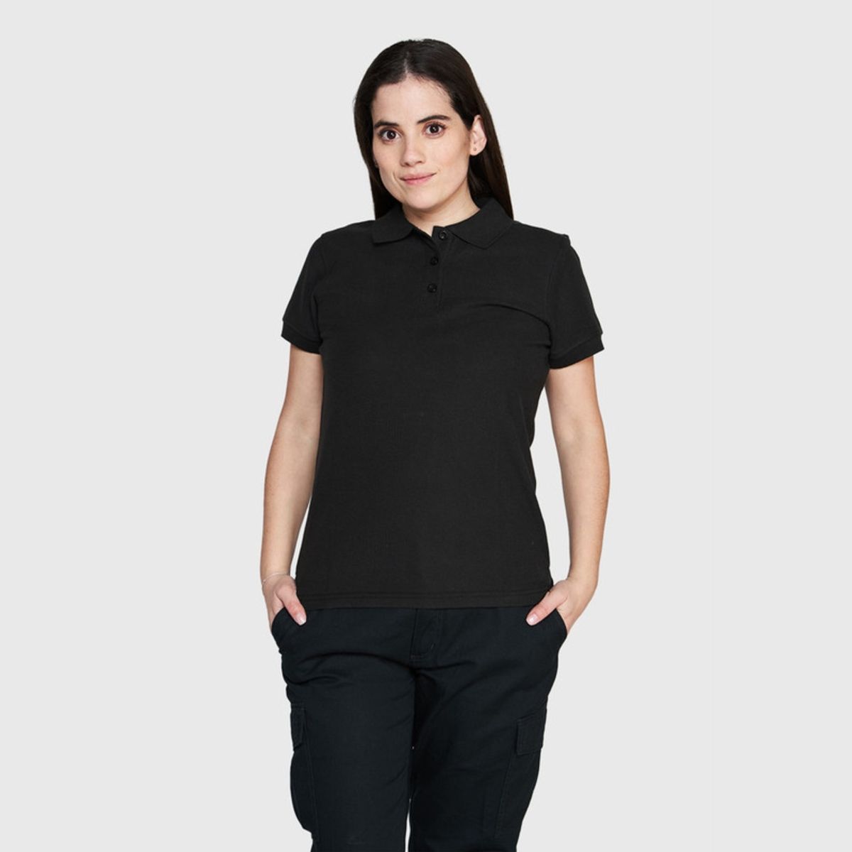 JAYSON - Polera Piqué 80/20 M/C Mujer