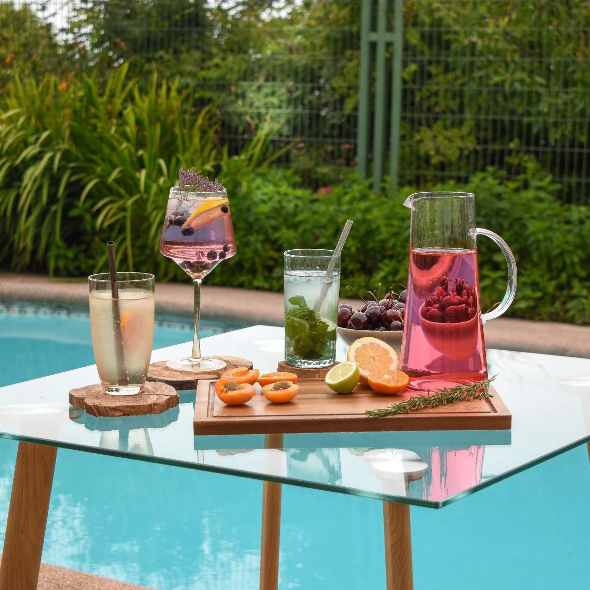 DECO EXPRESS - Mesa de comedor Cristal 80x80cm