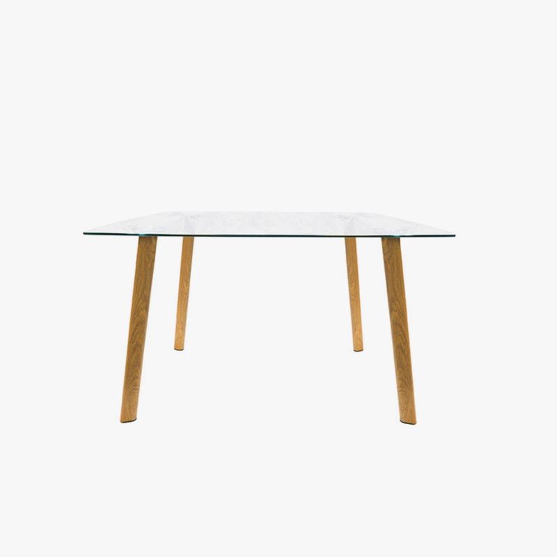 DECO EXPRESS - Mesa de comedor Cristal 80x80cm
