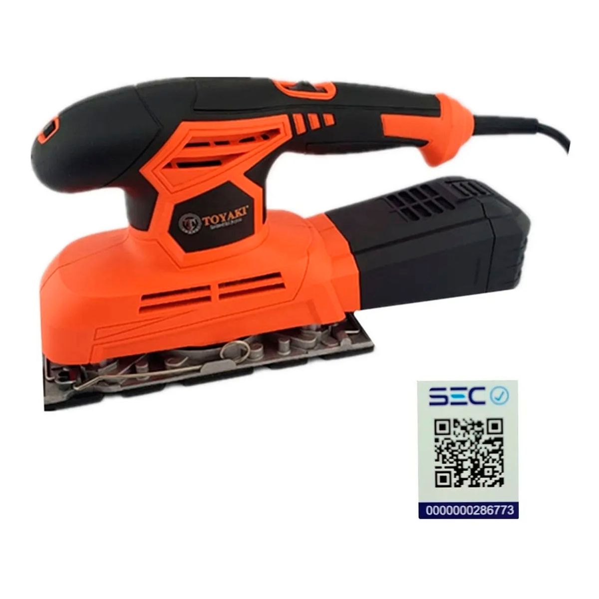TOYAKI - Lijadora Orbital 12000rpm 187x90mm 300w Toyaki Tk-853