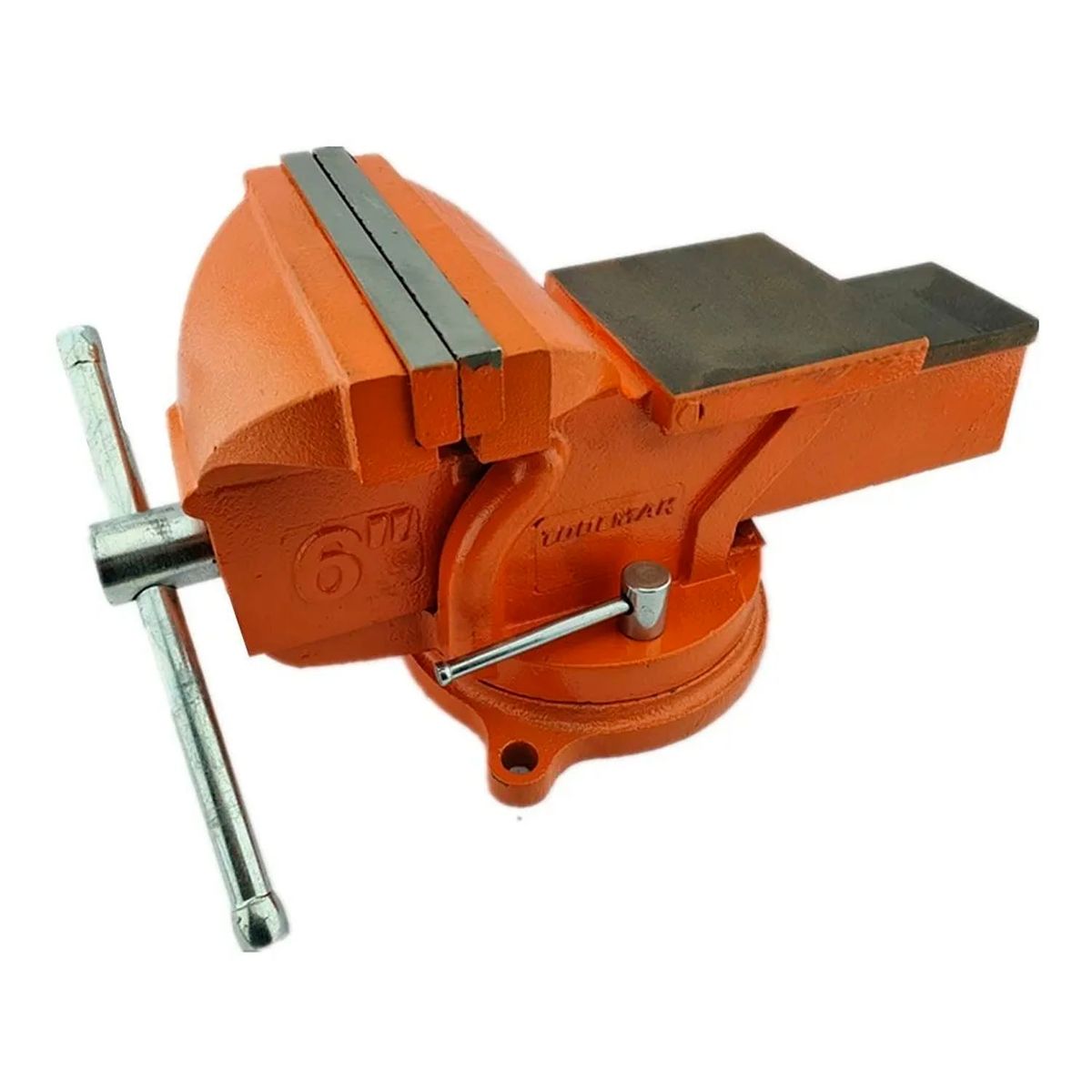 GENERICO - Tornillo De Banco Mecanico Base Giratoria 6 Pulgadas Toolmak