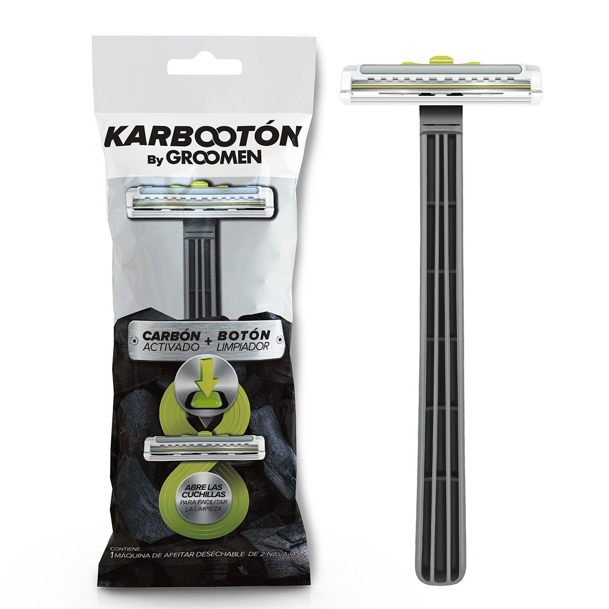 GROOMEN - Maquina De Afeitar Karbootón Groomen 200 Desechable 12ud