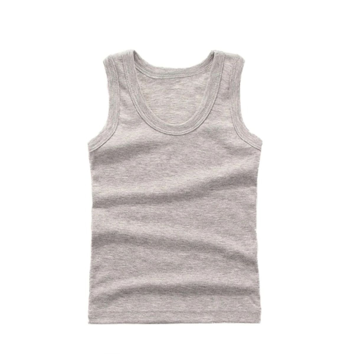 GARSIL - Polera Sin Mangas Para Niños 100 Algodon - Camiseta Musculosa