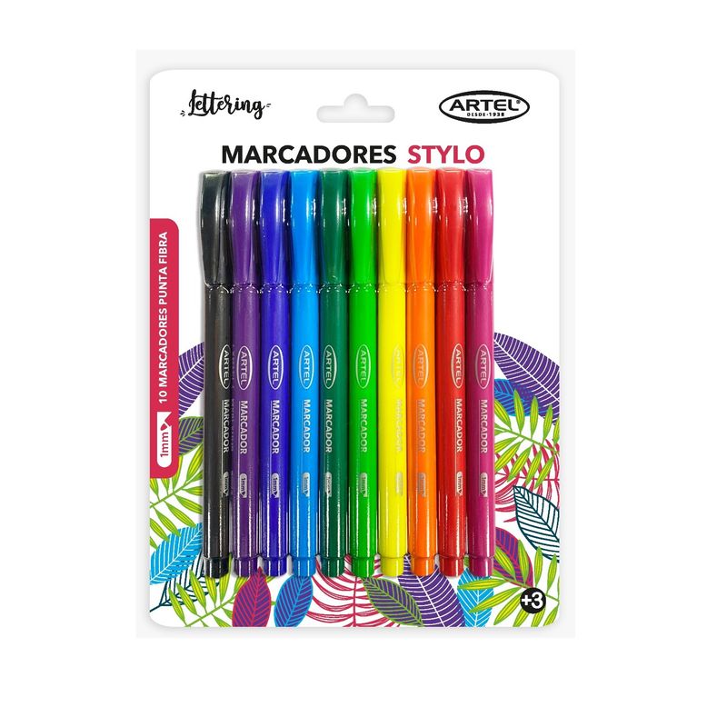 ARTEL - Set 10 Marcadores Stylo Colores