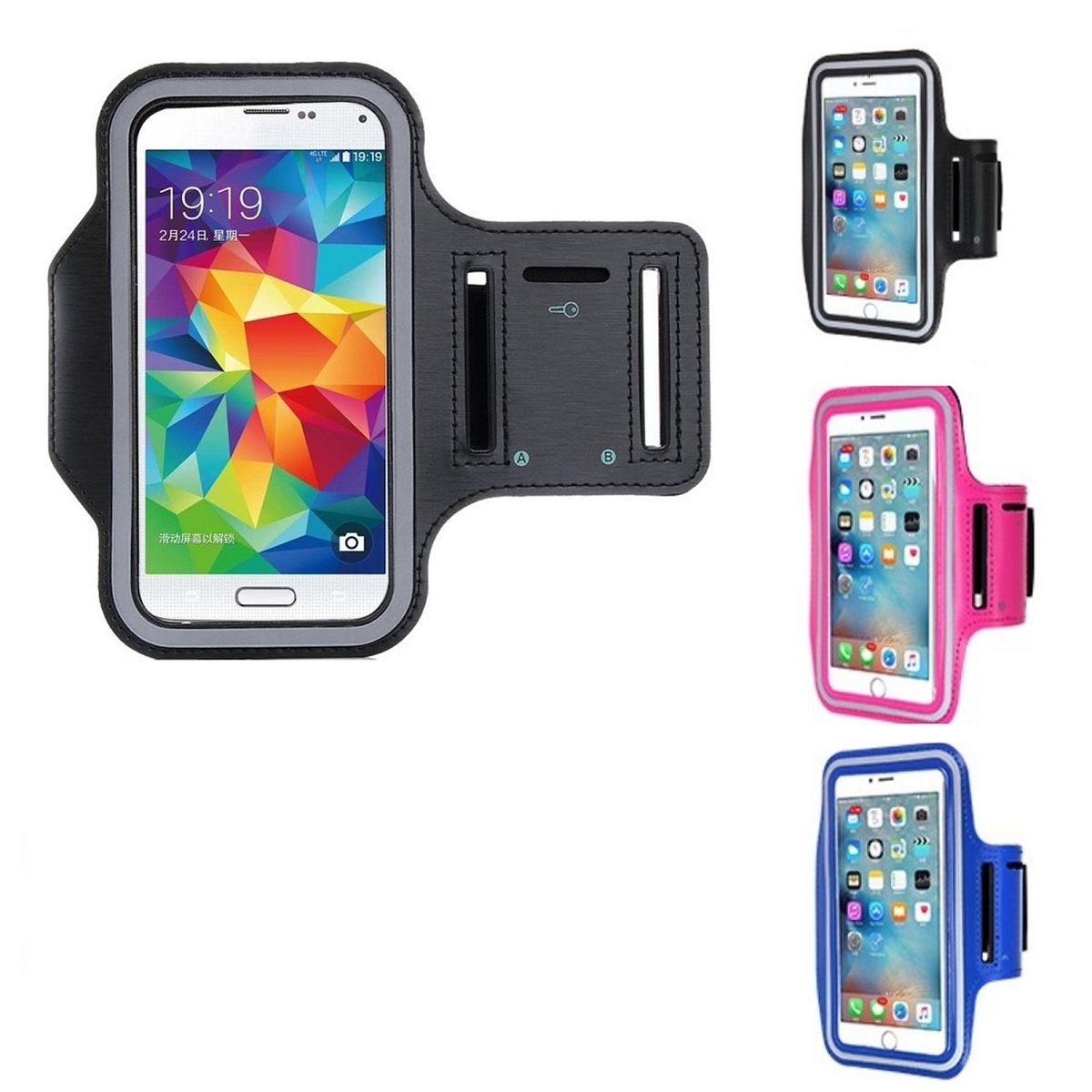 GENERICO - Funda Brazalete Deportiva para Celular Rosado